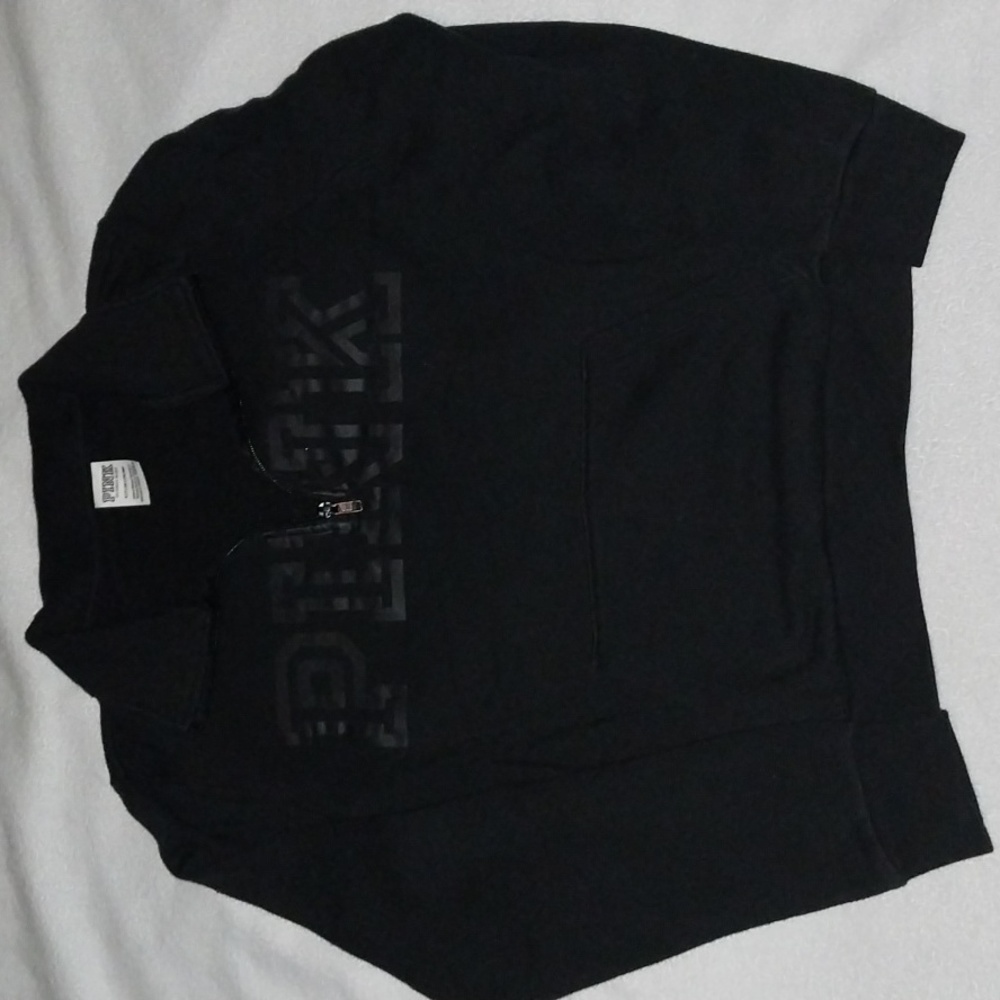 PINK 1/4 zip sweatshirt